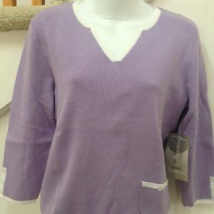 Designers Originals Sweater, Size M,Stretch Cotton, 80% Cotton, 20% Nylon